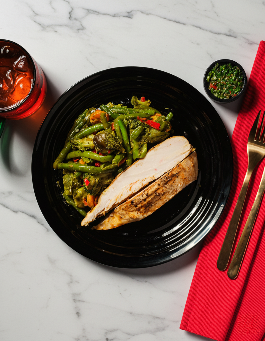 Sitruskanaa chimichurri-kasviksilla