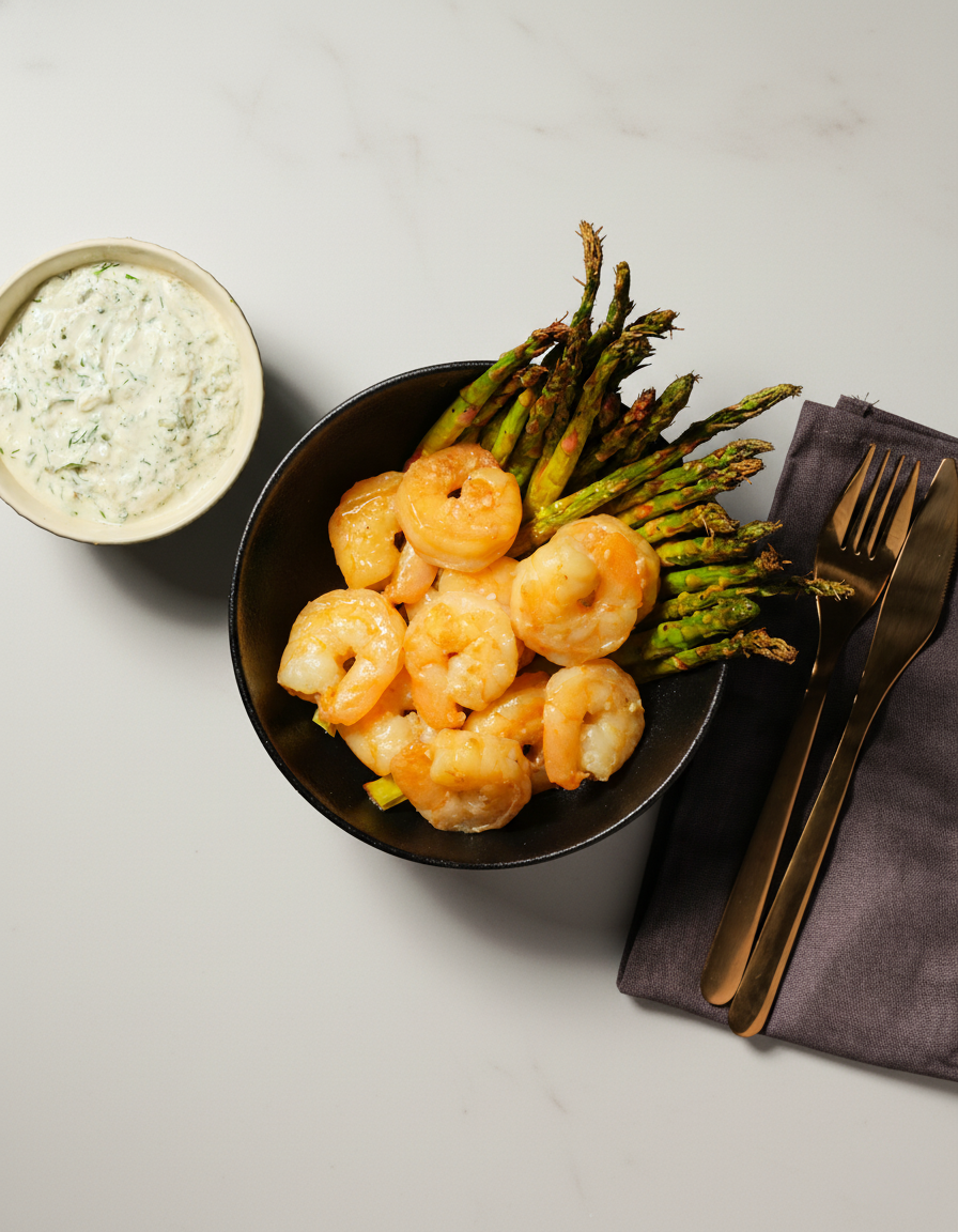 Kreikkalaistyyliset jättikatkaravut ja parsa